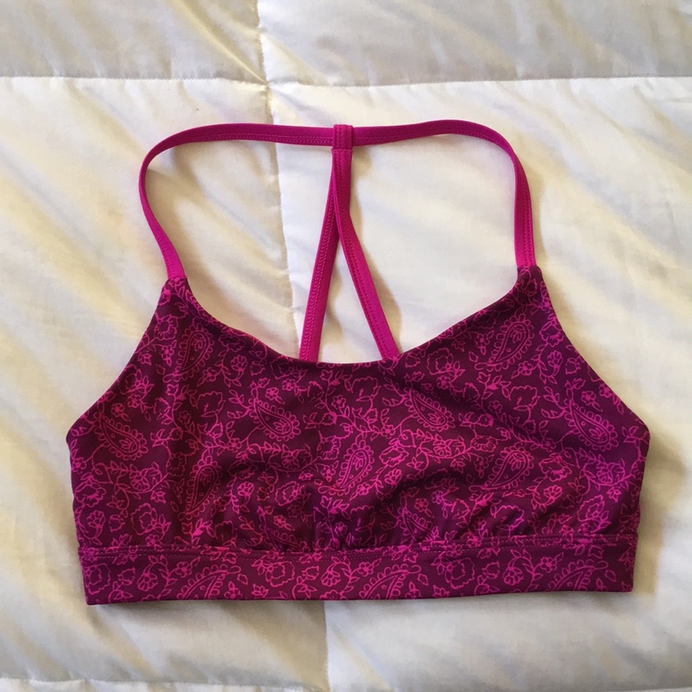 Pink Sports Bra